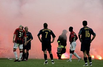 Spielabbruch:Inter-AC Milan